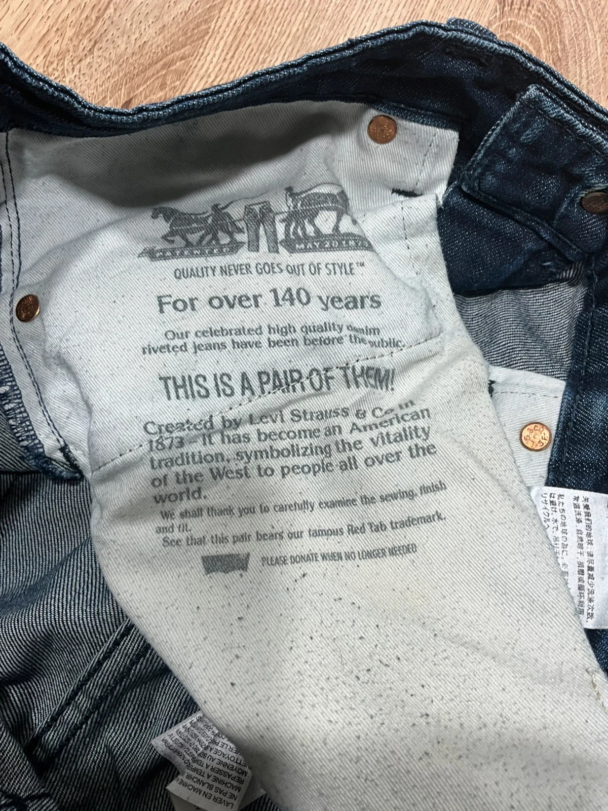 Jean Levi's 541 Coupe Droite/Athletic W30 L30 Vintage Bleu Foncé Délavé lvh 247 – photo 15